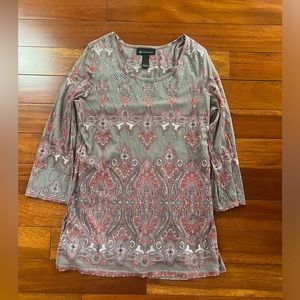 INC woman’s top size large with silver embellishments
